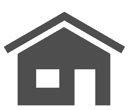 Icono casa formato uno